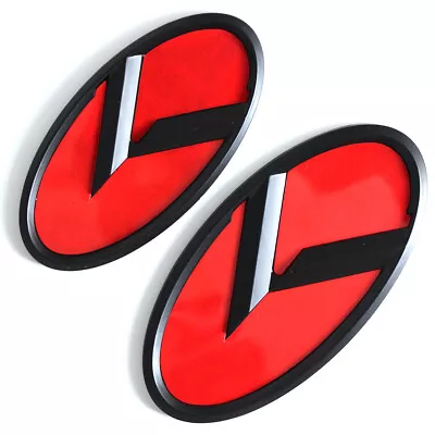 3D Red Black K Front Hood Rear Emblem Badge For Optima Forte Rio Stinger K5 • $12.95