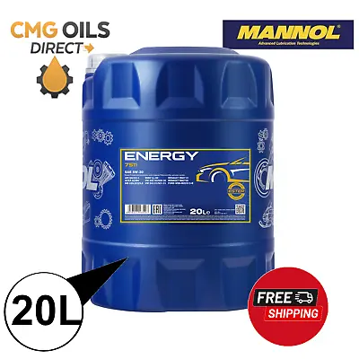 Mannol Energy 7511 5w30 Fully Synthetic Engine Oil Sl/cf Acea A3/b4 -b- 20l • £49.49