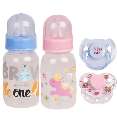 Realistic Baby Magnetic Dummy+Feeding Bottle For Reborn Dolls Accessories Supply • £4.98