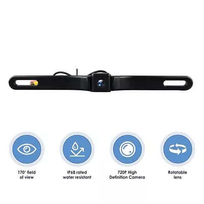 HD Car Rear View Backup Camera License Plate Waterproof Night Vision AHD IP68 • $10.99