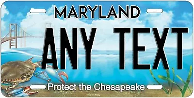 MARYLAND Chesapeake Bay License Plate Novelty Personalized Any Text For Auto ATV • $19.99