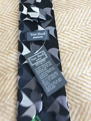 BNWT Van Buck Platinum Limited Edition Silk Tie 9cm No 024 • £55