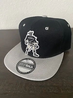 OAKLAND RAIDERS AFL Original Retro Standing Logo Black & Gray Snapback Hat Cap • $22