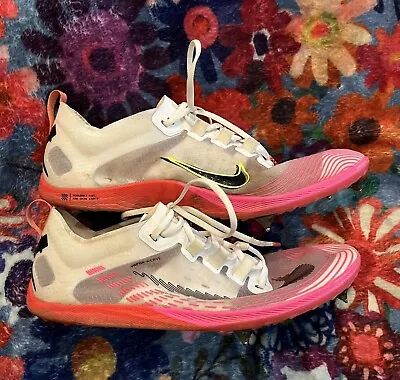 Nike Zoom Victory XC 5 Cross Country Spikes White Pink Women’s Size 7 • £47.50