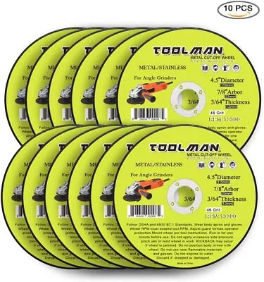 10pc Cut-off Wheel 4.5 X 3/64 X 7/8 • $6.95