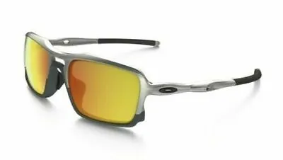 NEW Oakley - Triggerman - Sunglasses Silver / Fire Iridium OO9266-08 • $129.95