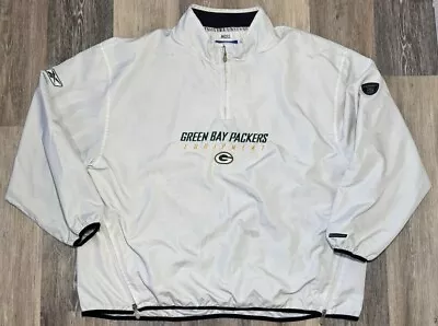 Green Bay Packers Team Issued Reebok Pullover Men’s Sz 3XL NFL On Field Jacket • $34.99