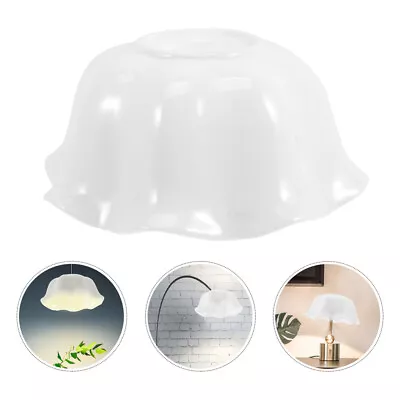  White Glass Lampshades For Chandelier Bedroom Light Fixture • £25.75