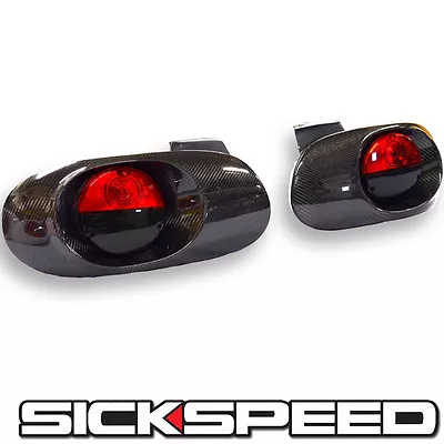 Carbon Fiber Taillight Conversion Kit Insert For Miata With Red/black Lights Nb • $399.88