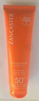 Lancaster Sun Cream SPF50 Luminous Tan Oil-Free Milk 150ml Sun Protection • £15.99