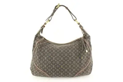 Louis Vuitton Brown Monogram Mini Lin Manon MM Hobo 24lk617s • $1075