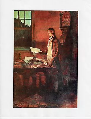 1898 Howard Pyle Of The Brandywine Artists  Thomas Jefferson Writing The • $21