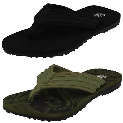 Mens Down To Earth Toe Post Flip Flops A0R043 • £9.99