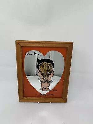 Vintage Love Is Mirror Picture Kim Casali [I1-58] • £25