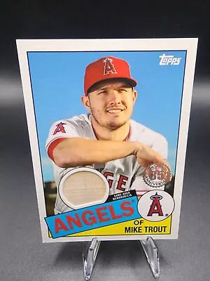 2020 Topps Series One 35th Anniversary 1985 Style MIKE TROUT Bat Relic LA Angels • $15