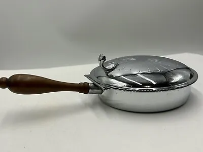 Antique Farber Brothers Krome Kraft With Wooden Handle Silent Butler  • $11.99