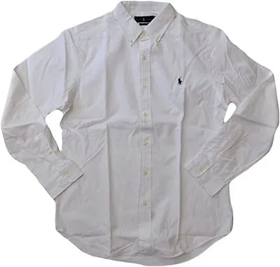 $64.99 • Buy NWT Polo Ralph Lauren Men's Long Sleeve Classic Fit Poplin Shirt, White, Large