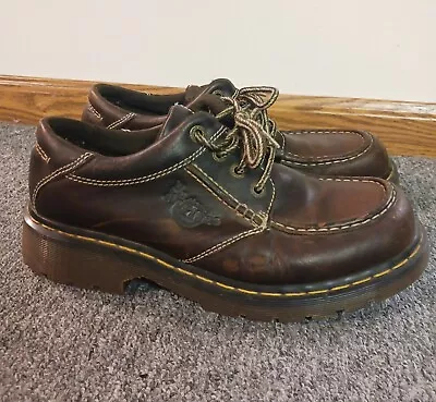 Vintage Doc Martens Brown Oxford Mens Shoes 8A45 Size 10 Made In England • $45