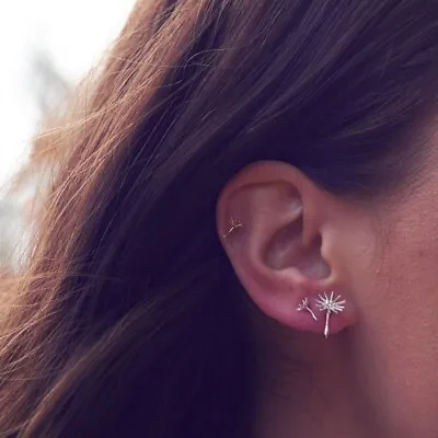 Alex Monroe Earrings Asymmetric Dandelion Fluff Earrings_NIB Silver Set • $244.48