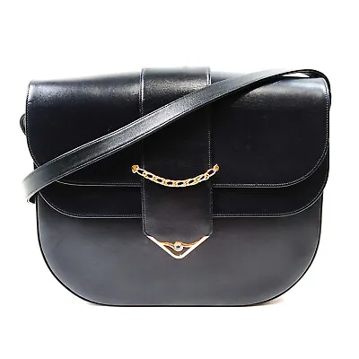 $80 • Buy Cartier Crossbody Bag  Navy Blue Leather 1358701