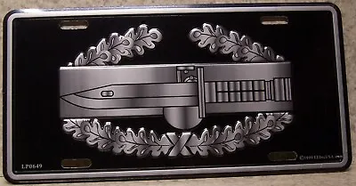 Aluminum Military License Plate Army Combat Action Badge NEW • $17.50