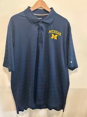 Michigan Wolverines Men's Polo Shirt XL Collegiate Champion College Football • $17.98