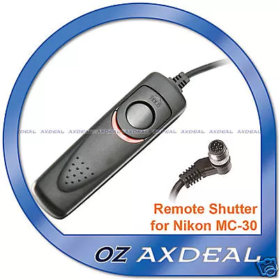 Remote Switch For Nikon D700 D300 D200 D3 As MC-30 OZ • $4.95