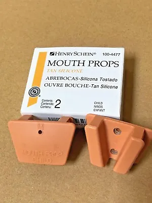 Dental Tattoo Silicone Mouth Prop Bite Blocks 2 Pcs Child Medium Tan    • $12.50