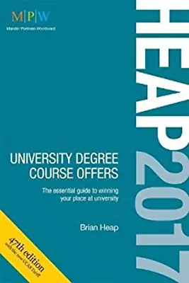 Heap 2017: University Degree Course Offers Paperback Brian Heap • £4.27