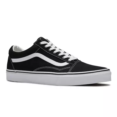 Vans OLD SKOOL Men's Women's Black White VN000ZDF1WX Low Top Skateboard Shoes • $57.95