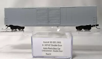 N Scale Atlas #  50001993   UNDECORATED    60' Double Door Auto Parts Boxcar • $20