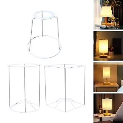 Lampshade Frame Desk Lamp Stand Iron Practical Lightweight Durable E27 Lampshade • $19.56