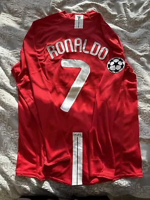 Cristiano Ronaldo 2008 Manchester United UCL Final Jersey Long Sleeve Large • $69.99