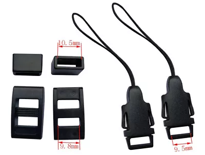 Camera Strap Quick Release Clip Adapters And Buckle Kit (pair) - UK STOCK • £3.95