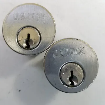 Lot 2 US Lock Mortise Cylinders Schlage C Keyway SC Locksport No Keys • $24