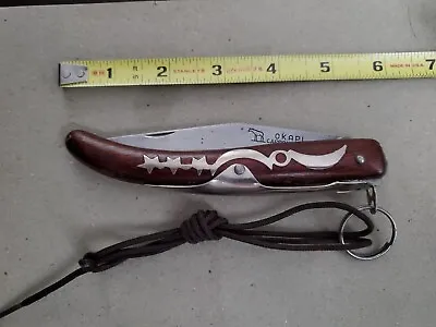 $80 • Buy Vintage Okapi Folding Pocket Knife Star Moon Carbon Steel Blade