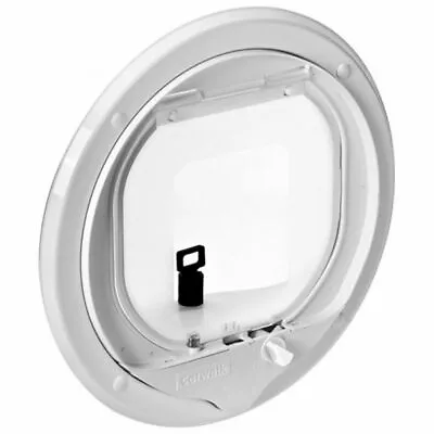 £53.99 • Buy Catwalk Glass Fitting Multi Magnetic 4 X Way Locking Cat Door Flap Pet Tek