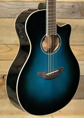 Yamaha APX600 Thinline Acoustic/Electric Guitar Oriental Blue  Burst • $339.99
