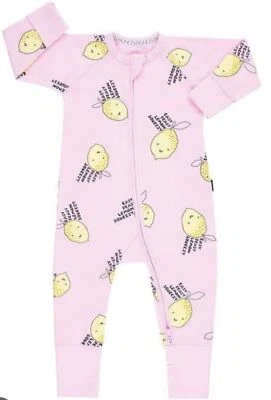 Bonds Baby Wondersuit Zippy Lemon Easy Peasy Squeezy Size 000000000012 & 3 • $35