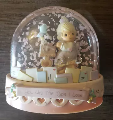 1992 Precious Moments Snow Globe  You Are The Type I Love  Vintage Free Shipping • $13.50