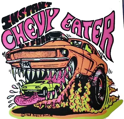 Ford Mustang Chevy Eater Vintage 70's Roach T-Shirt Transfer Only / Iron On. • $24.95