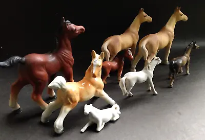 Lot 8 Vtg 1950s-60s Horse Figurines Palomino Bay Bone China Ceramic Japan Clover • $14.50