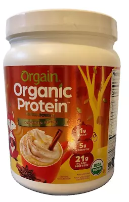 Orgain Organic Vegan 21g Protein Powder Plant Based Pumpkin Spice 1.02lb • $4.95