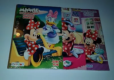 Disney Minnie Mouse  Coloring & Activity Booklet Lot Of 3 • $7.99