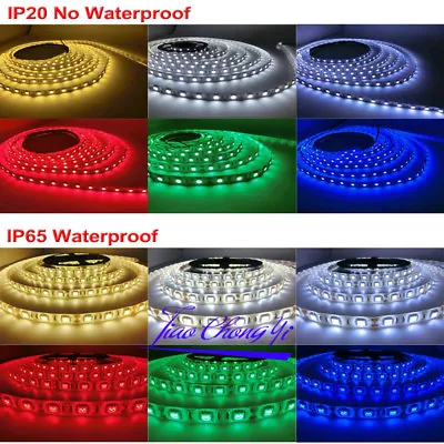 DC12V 5M SMD 5050 RGB LED Strip Waterproof 300LED RGBW RGBWW LED Light Strips • $6.82