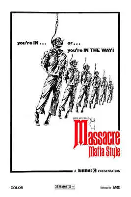 1978 MASSACRE MAFIA STYLE VINTAGE CRIME DRAMA MOVIE POSTER PRINT 54x36 BIG 9MIL • $89.95