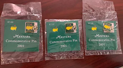 NEW 2001 Masters Tournament Commemorative Pin Golf Tiger Woods Augusta National • $100