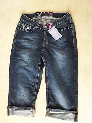 $21.99 • Buy Vault Denim Jeans Crop Jeans Size 16 NEW