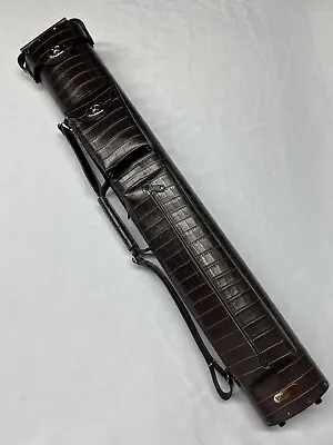 Vincitore Genuine Embossed Brown Croc Leather 3 Butt 5 Shaft 3x5 • $248.88