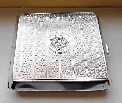 Vintage Double - Sided Sterling Silver Cigarette Case - C1900 - 1925 • $200